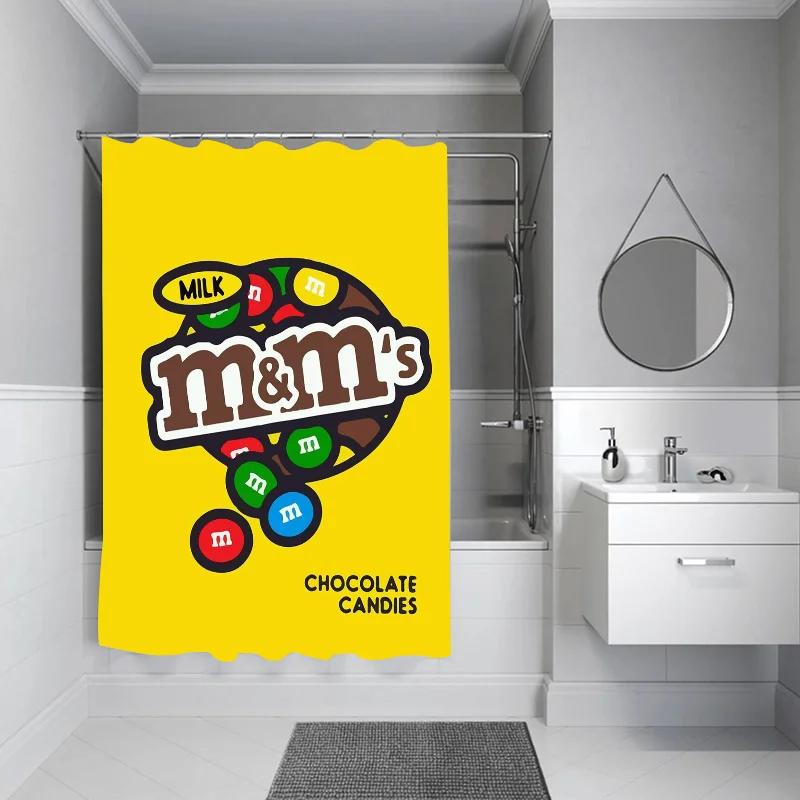 M&M's Curtains for Bedrooms Bath Curtain Shower Folding Partition Bathroom Accessories Sets Luxury Houses Rooms Quarto the Home