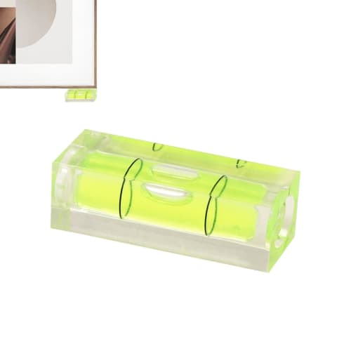 Magnetic Level with Graduation, Mini Level, Magnetic Level, Magnetic Bubble Level, Record Level, 45 Degree/Vertical Measurement, Made of ABS and Acryl