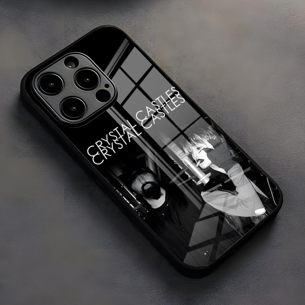 Band C-Crystal Castles Phone Case For IPhone 17 Pro Max 16 15 14 Pro Max 13 11 X Xs Xr 8 7Plus Silicone Cover