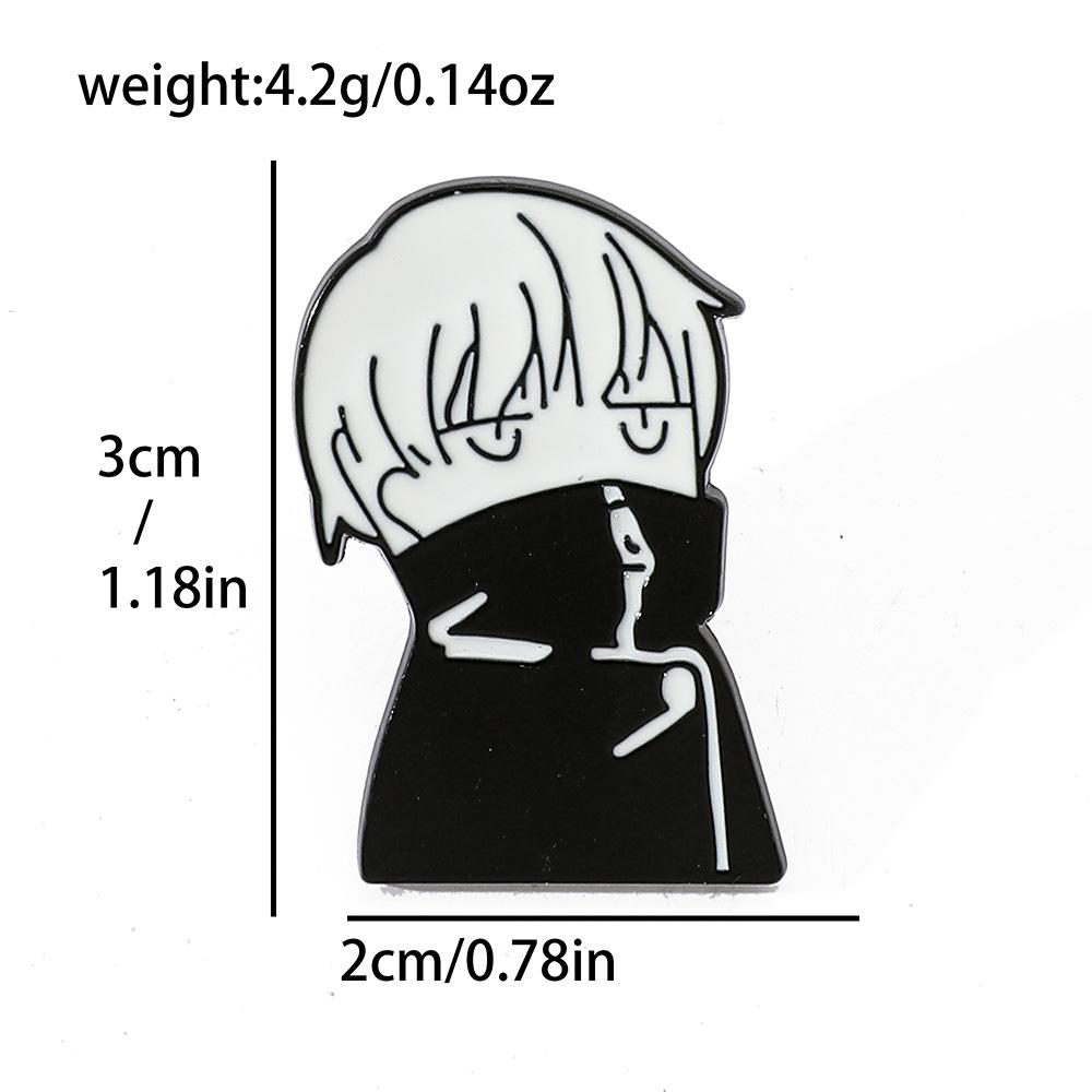 Креативная брошь «Возвращение заклинания» Значок аниме-персонажа Металлическая значка Пять У-булавок Украшение