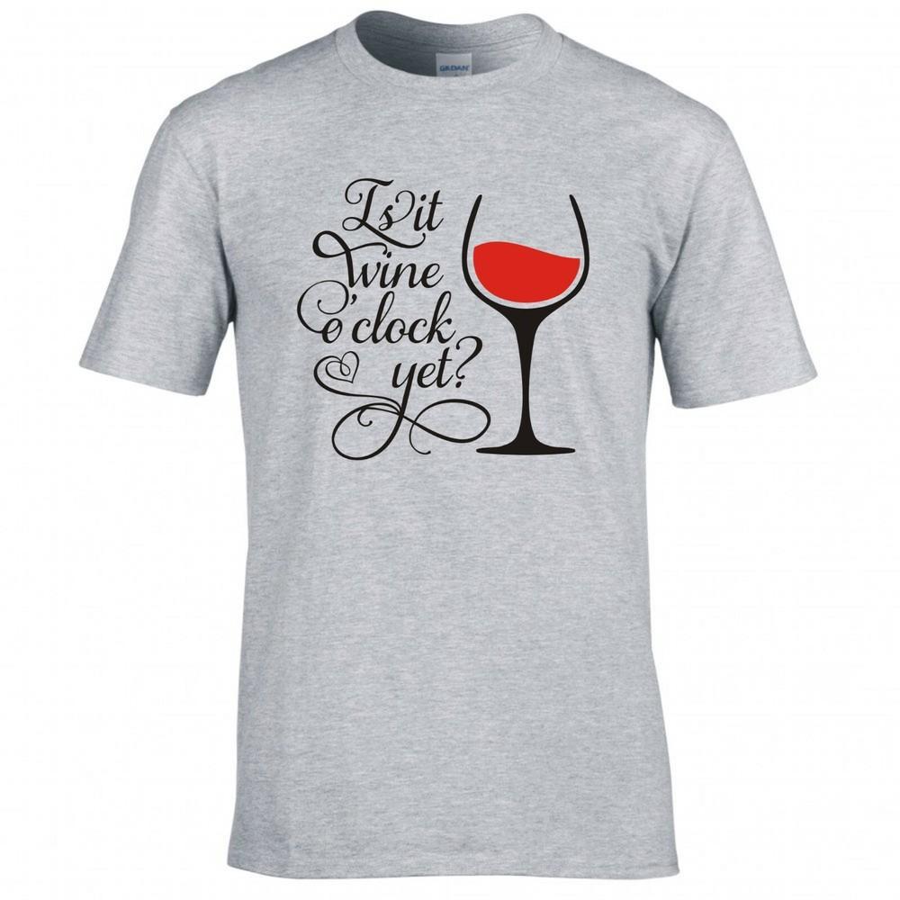 Funny Drinks Is It Wine O Clock Yet Tshirt