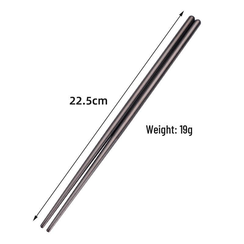 

Палочки для еды из нержавеющей стали 304 с гальваническим покрытием: Красочные, нескользящие, устойчивые к ожогам, идеально подходят для домашнего и коммерческого использования. 22.5CM чёрный