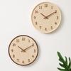 Silent Wall Clock Simple Round Wall Clock Japanese Style Aesthetic Household Hanging Clocks Living Room Decoration Accessories