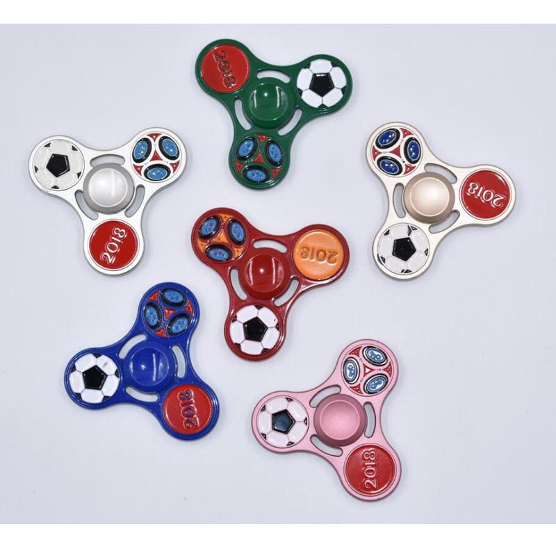 Fashnics Silver Collection 2018 Classic Football Hand Spinners Metal Fidget Spinner For Autism Edc And Adhd Anti Stress Toy For Child & Adult