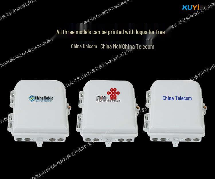 16-Core Outdoor Fiber Optic Distribution & Splitter Box, Waterproof 1-to-16 Optical Multi-Core Box