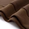Fall Winter Unisex Sweatshirt Loose Thermal Top Solid Color Elastic Long Sleeves Round Neck Daily Wear Sports Street Party Clothes