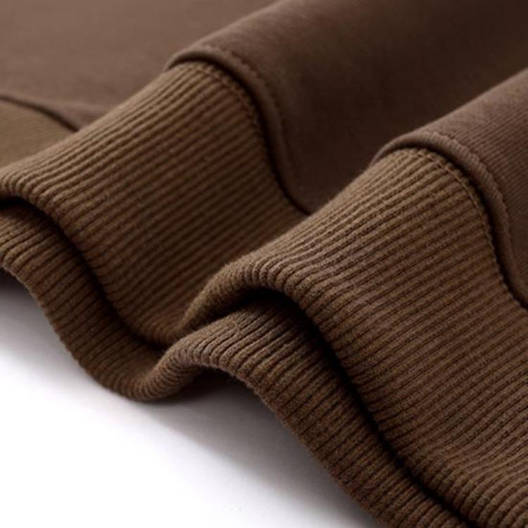 Fall Winter Unisex Sweatshirt Loose Thermal Top Solid Color Elastic Long Sleeves Round Neck Daily Wear Sports Street Party Clothes