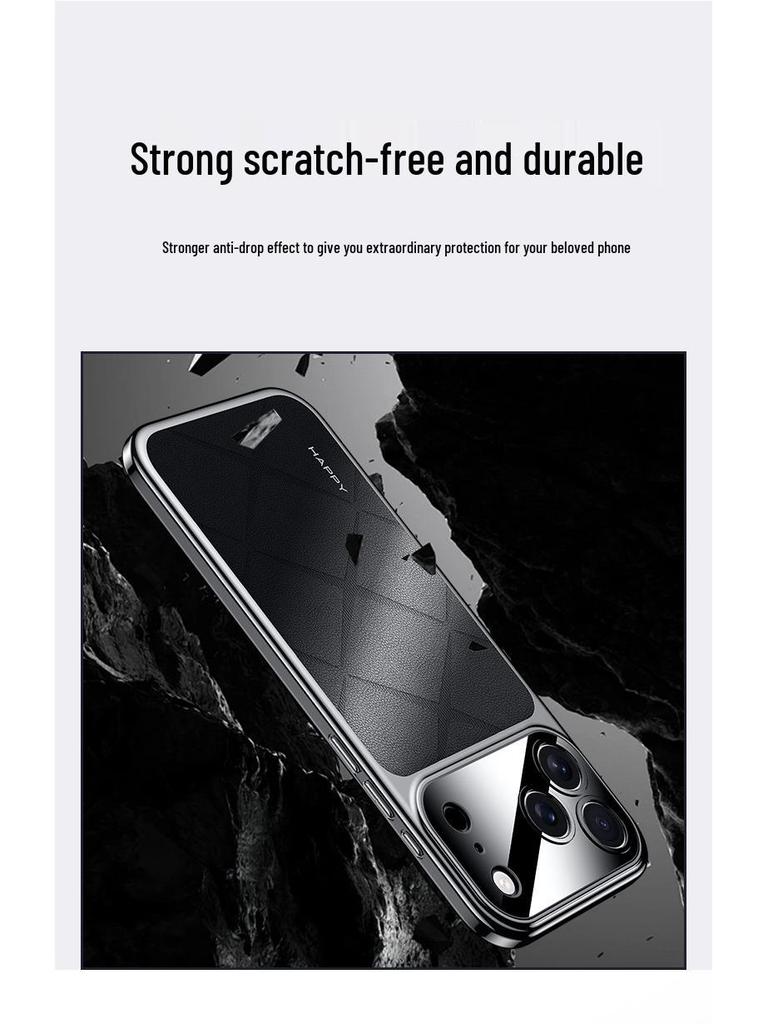 iPhone 17 Pro Max Ultra-Thin Luxury Leather Case: High-End Personalized Soft Cover