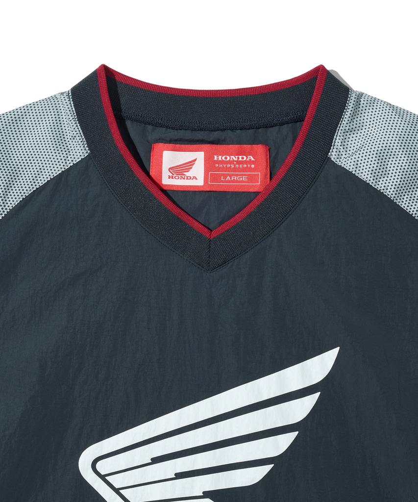 PHYPS MOTORCYCLE Speed Track Nylon T-Shirt Navy