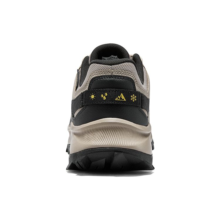 Skechers Relaxed Fit Round Toe Lace-Up Shock Absorbing Low-Top Outdoor Functional Shoes Men Shoes Khaki 237501-TPBK