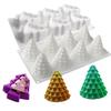 1 Stück neue 8er Weihnachtsbaum Mousse Silikonform 6er Kiefer und Zypresse Schokoladenform Kuchen Dekorationsform Duftkerzenform