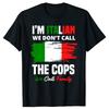 New Men I Am An Italian Family Italy T Shirt Oversize Printed Casual Tee shirt Casual Short Sleeve Vintage Couples TShirt