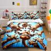 Smiling Giraffes On Blue. Bedding Sets Duvet Cover Sets Duvet Covers Pillowcases(1 * Duvet Cover 2 * Pillowcases, Without Duvet Insert)