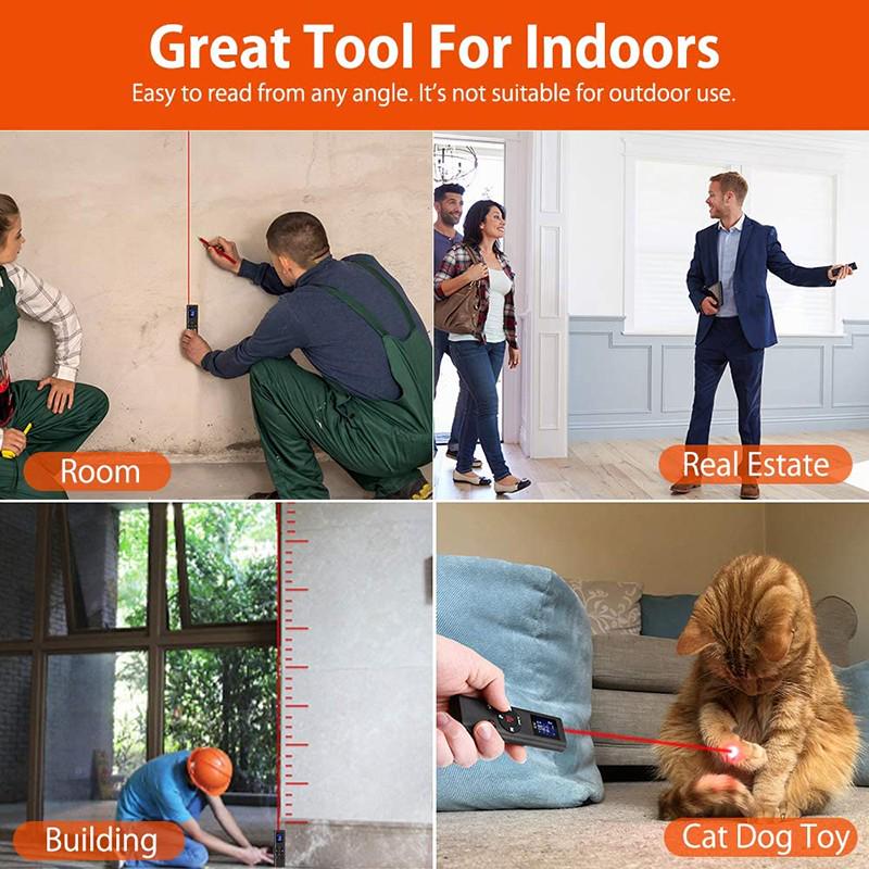 Digital Laser Distance Meter Infrared Handheld Distance Measuring Instrument Decoration Tools