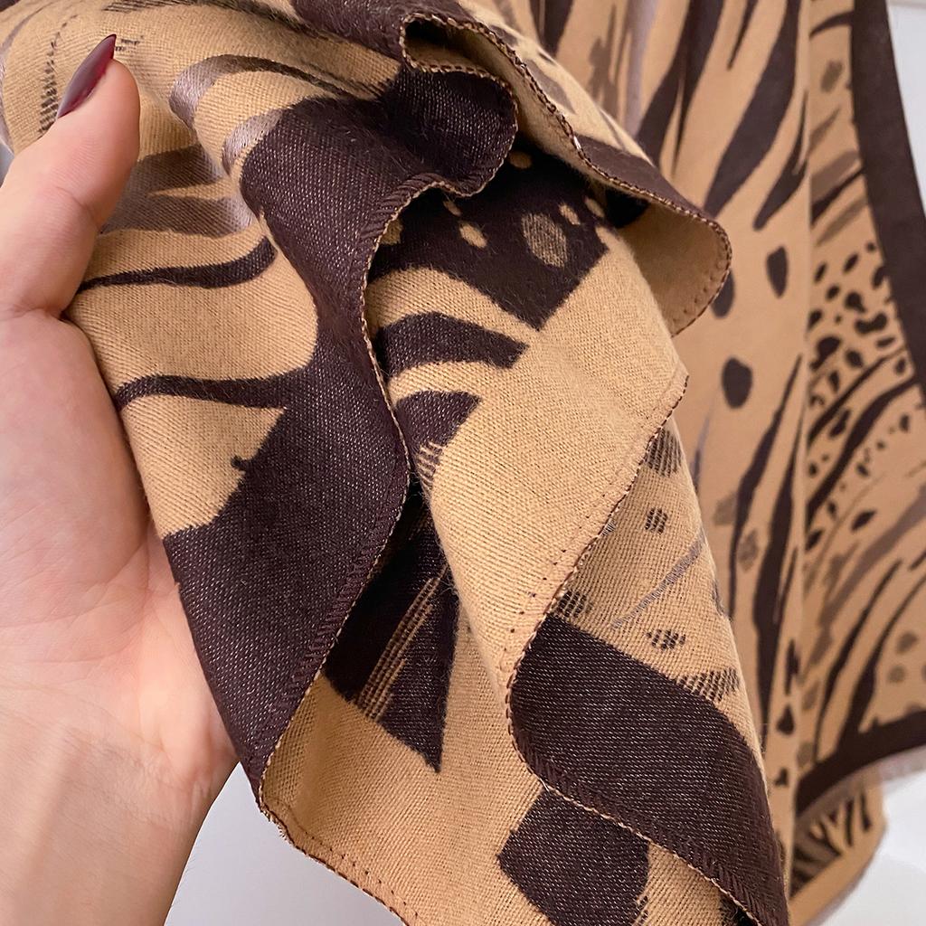 Design Winter Warm Cashmere Shawl Fashion Scarf Women Neckerchief Pashmina Head Scarves Wrap Femal Poncho Echarpe Bandana