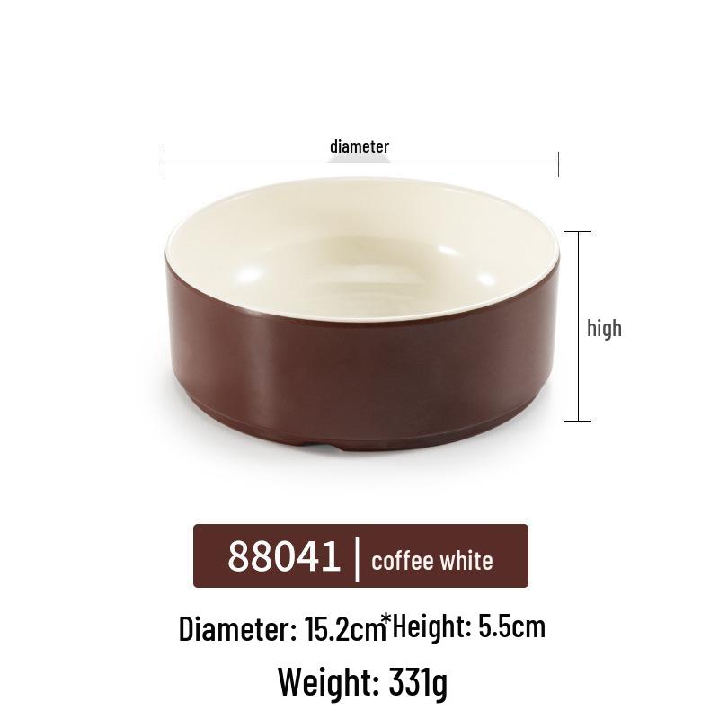 Melamine Rectangular Plate for BBQ & Side Dishes - Imitation Porcelain Tableware
