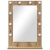 Rectangular Washbasin Mirror Artisan Oak Finish 70 X 50 X 18 Cm