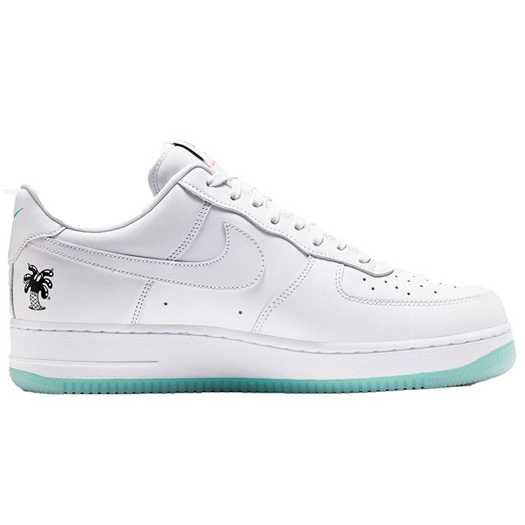 Steven Harrington X Nike Air Force 1 Low Flyleather QS Earth Day Unisex Sneakers White Black Hyper-Crimson CI5545-100