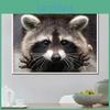 Diamond Painting Stitch Mosaic Cross Raccoon Handcraft Embroidery Animal Series Art Wall Decor