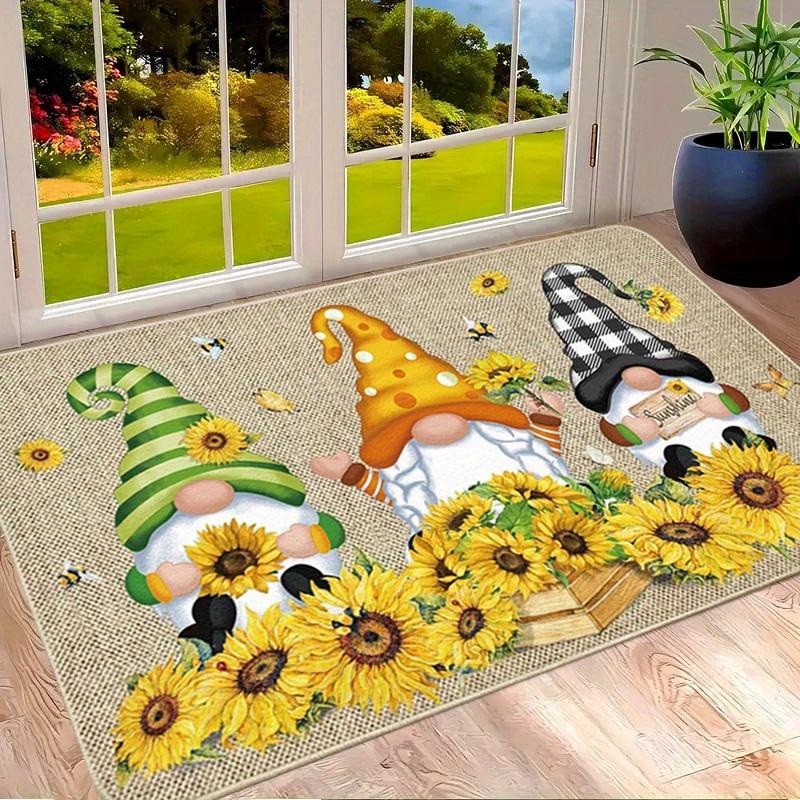 Christmas Carpet Sunflower Doormat Living Room Carpet Rug For Bedroom Welcome Mat Outdoor Carpet Christmas Decoration