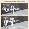 Pujiaya Ret retractable Squat Toilet Foot Pedal & Hand Press Flush Valve