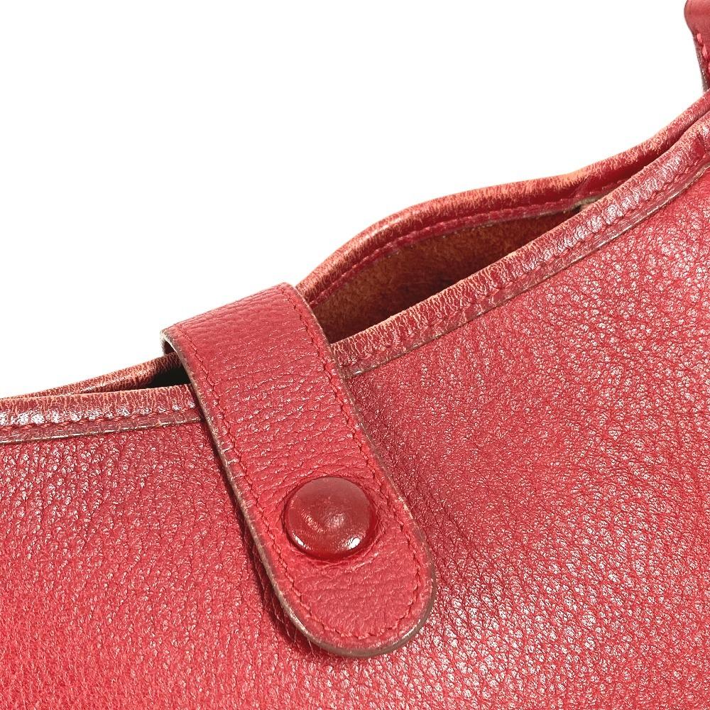 Hermes Vintage Rodeo Doe Bag Crossbody Pochette Shoulder Bag Leather Red