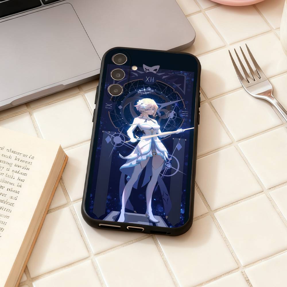 G-Genshin Lumine Impact phone Case For Samsung Galaxy A73,A72,A71,A70,A53,A52,A51,Others Soft Black Shell
