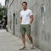 Men Drawstring Waist Casual Cargo Shorts Relaxed Fit Five Pocket Design Comfortable Lightweight Fabric Shorts