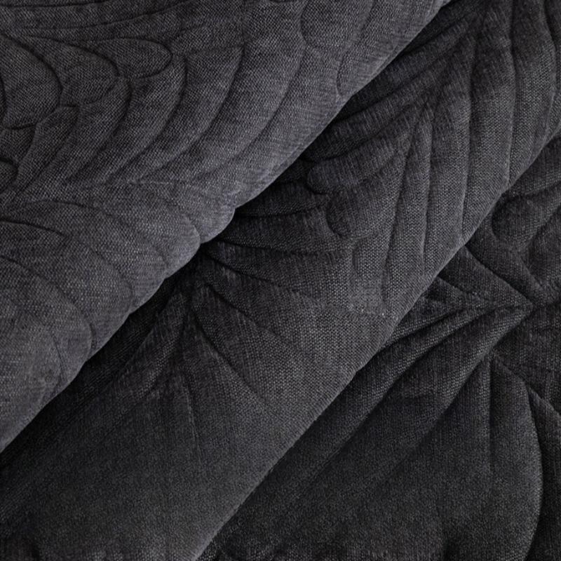 Nordic Style Thick Sofa Cushion Quilted Sofa Towel Anti Slip Dirt Resistant Cat Scratch Resistant Couch Mat Banana Leaf Pattern Slipcover 1PCS