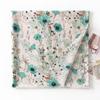 Silk scarf women spring and autumn floral thin printed long scarf travel beach towel spring and summer sun protection shawl