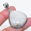 Natural Moonstone Gemstone Handmade 925 Sterling Silver Pendant 1.89" AP-15733