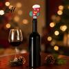 Stainless Steel Wine Stoppers Christmas Bottle Decorative PVC Cork Stopper Reusable Cartoon Decor Toppers Design