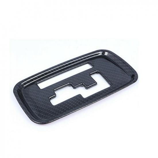 Carbon Fiber Car Gear Shift Panel Cover Trim For Mitsubishi Outlander 2013-