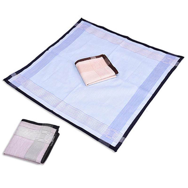 3 Stück 40x40cm Quadratische Karierte Gestreifte Taschentücher Herren Klassisch Vintage Einstecktuch Baumwollhandtuch Hochzeit Weihnachten Party Geschenk