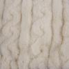 Women Furry Thigh High Slipper Socks Solid Color Cable Pattern Fleece Fuzzy Over Knee Stockings Winter Warm Leg Warmers