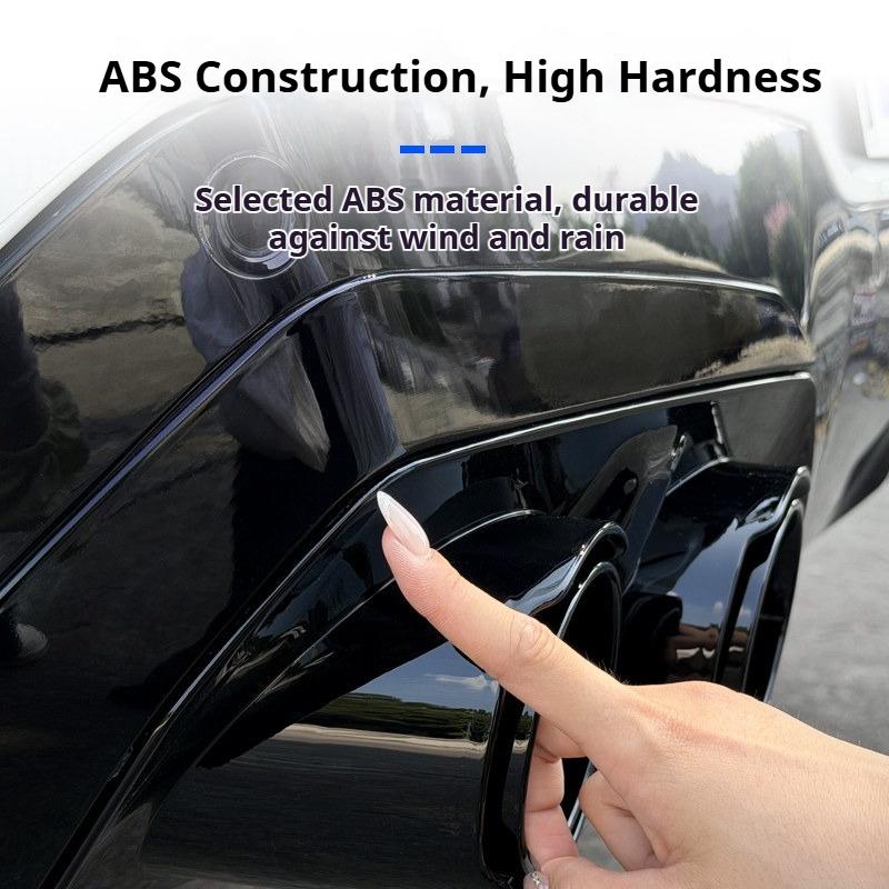 For BMW X3 G45 2025-2026 Car Exhaust Tailpipe Decoration Mask with Blackened Lower Lip and Jagged Teeth Appearance Accessories