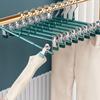 5pcs Trouser Hangers with Clips Multifunction Pants Hanging Holder for Home Bedroom Dormitory Hat Skirt Storage Bracket