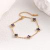 Bracciale Mini Quadrifoglio Madreperla 9mm Lussuoso e di Alta Gamma per Donna Resistente al Colore