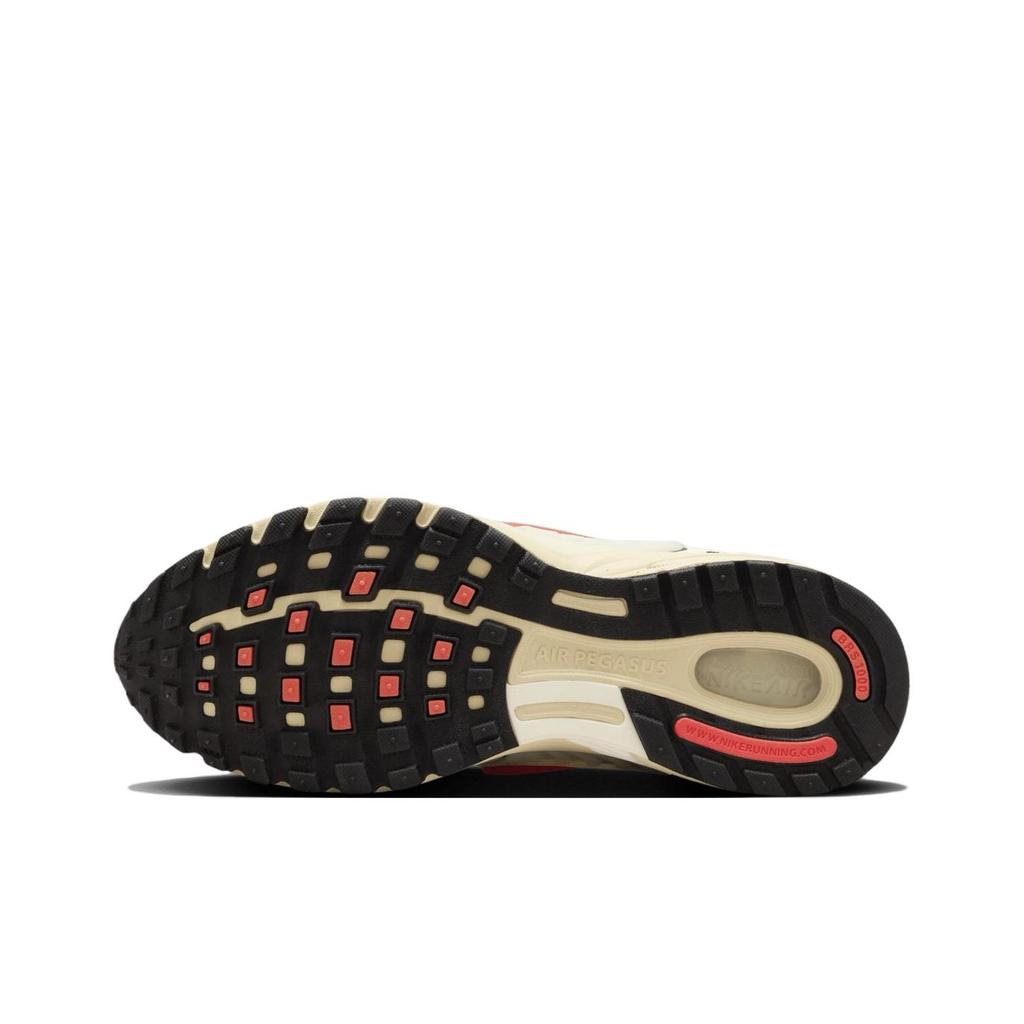 Nike נעלי סניקרס יוניסקס פגסוס ווייב חלב קוקוס קרם שחור אדום פיקנטי IB0612-100