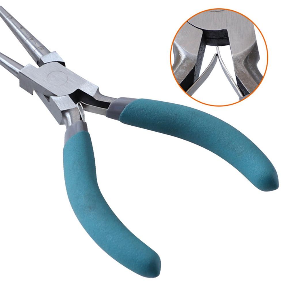 Comfortable Contoured Grip Round Nose Pliers Jewelry Making Pliers For DIY Jewelry Crafts