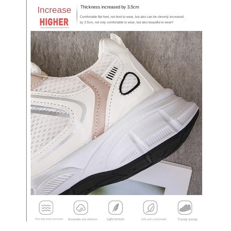 Sports Shoes Women Fashion Fashion Summer Mesh Surface Breathable Women Casual Single Shoes Comfortable with Daddy Shoes