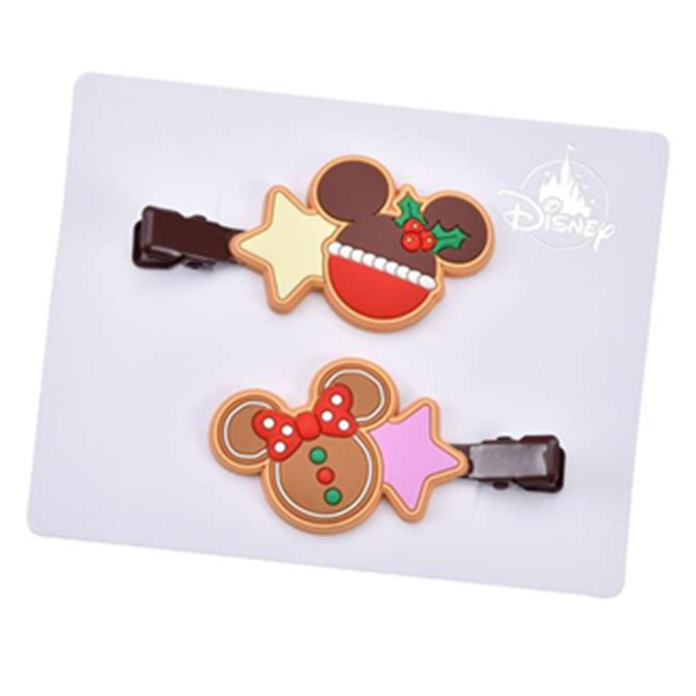 Sada sponiek do vlasov Disney Mickey a Minnie Vianočné sušienky Japonsko NOVÉ Disney Store