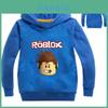 Girl Boy Casual Hooded Tops Featuring Vibrant Roblox Cartoon Patterns For Kids Ages Two To Ten Years