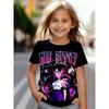 Kpop Demon Hunter Anime Printed T-Shirt Comfortable Fashionable Round Neck Kids Clothes Fashion Casual Tops Soft Girls Colorful T-Shirt