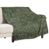 Bohemia Art Blanket William Morris Green Garden Vintage Print Pattern Super Soft Flannel Throw Blanket for Bed Sofa