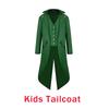 St. St. Patrick's Day Kostüm Frack Leprechaun Irisch Grün Gotisch Vintage Steampunk Frack Zylinder Fliege Halloween Kostüm