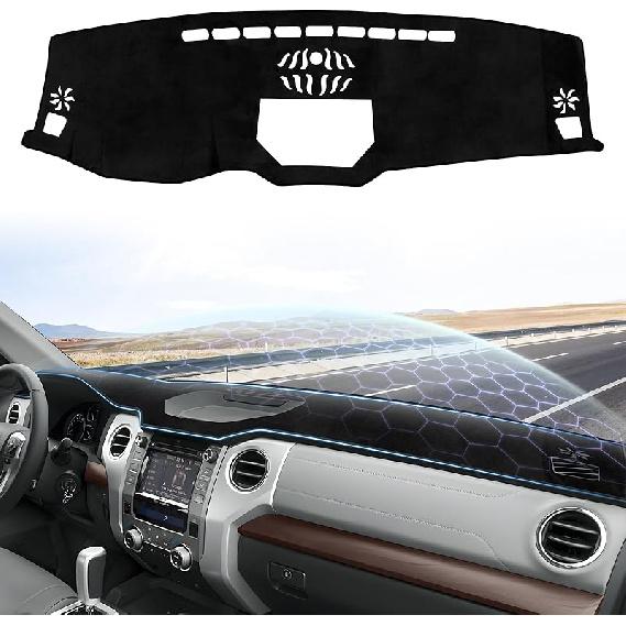 Dash Cover For 2015-2025 Ford Edge Dashboard Cover Mat For Edge Accessories Sunshade Nonslip Mesh Protector No Glare