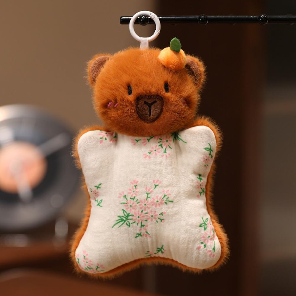 

Fluffy Panda Plush Pendants Simulation Plush Rabbit Doll Pendant Capybara Finger Puppet Jewelry Capybara