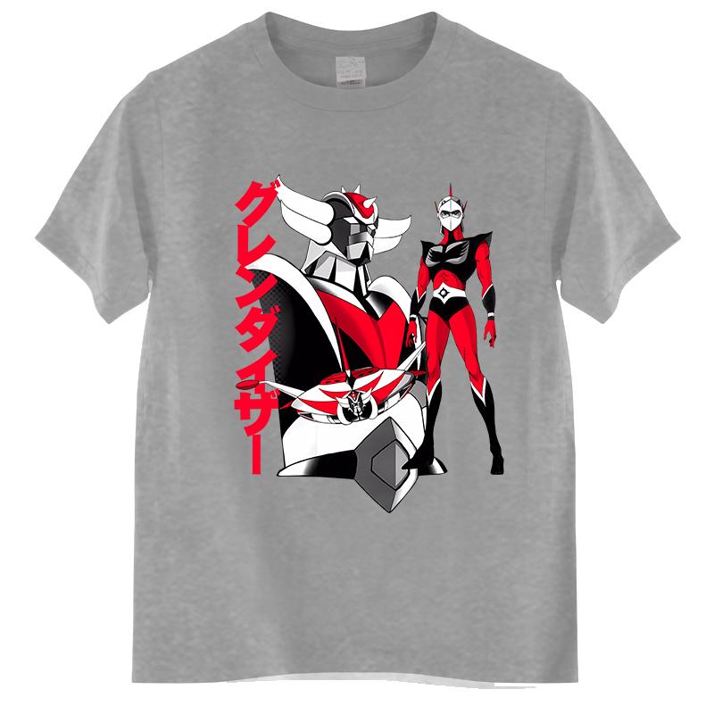

Забавная футболка Голдорак Гурендайзер Мужская футболка с коротким рукавом из чистого хлопка Повседневная аниме футболка НЛО Робот Голдорак Футболки Модная футболка 4XL