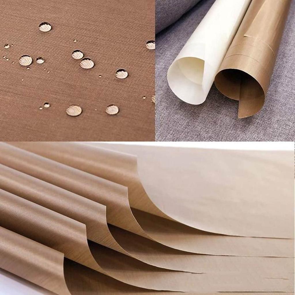 GOOMAND Teflon Heat Fiberglass Craft Heat Press Paper TFE Nonstick Craft Mat 6-Pack Sheets, Resistant, Washable, Mat, Reusable, 4060cm (Unbleached)